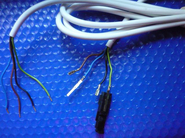 Cordon d'alimentation bleu, 2.5m, conducteur 1mm²