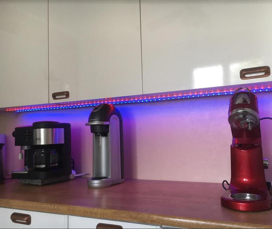 decoration cuisines reglettes led rgb